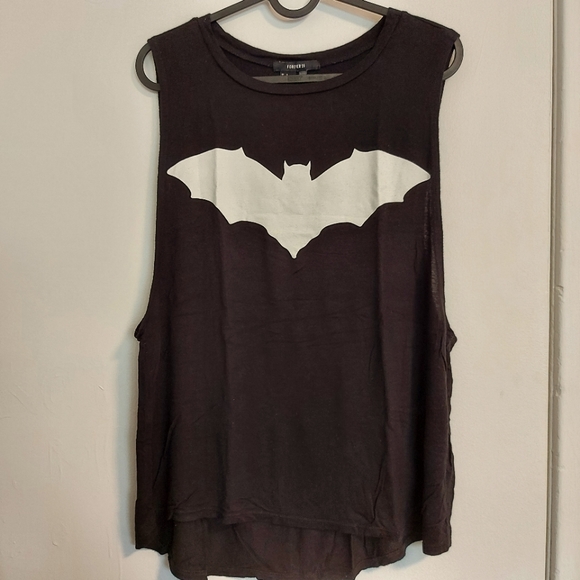 🌱 Forever 21 Batman Muscle Tee - Picture 1 of 3